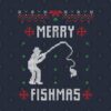 Merry Fishmas Funny Christmas Xmas For Fishers T-Shirt Official Fishing Merch