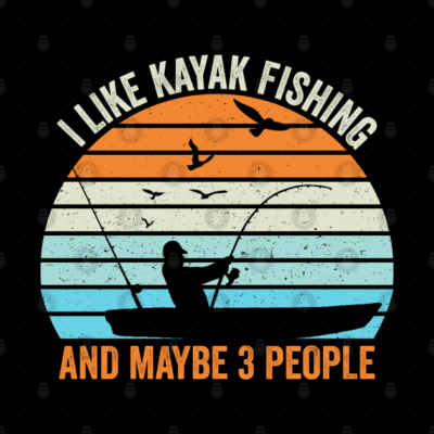 I Like Kayak Fishing And Maybe 3 People Tapestry Official Fishing Merch