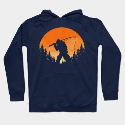 Sasquatch Fishing Sunset Hoodie Official Fishing Merch