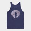 Bigfoot Fishing Moon Funny Sasquatch And Fish Tank Top Official Fishing Merch