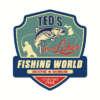 Teds Fishing World Throw Pillow Official Fishing Merch