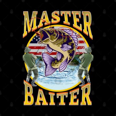 Master Baiter Bootleg Fishing Throw Pillow Official Fishing Merch