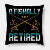 Funny Fishing Fisherman Retirement Gifts Fishing D Throw Pillow Official Fishing Merch