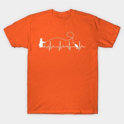 Fly Fishing Heartbeat Fish Ekg Trout Fishing By Te T-Shirt Official Fishing Merch