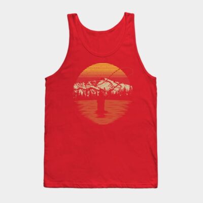 Vintage Fly Fishing Sun Set Tank Top Official Fishing Merch