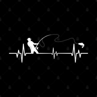 Fishing Heartbeat Cool Funny Fishing Lovers Gift Tapestry Official Fishing Merch