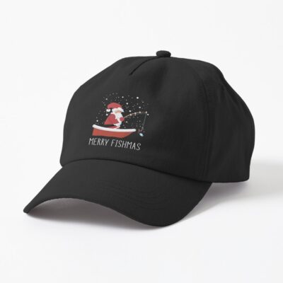 Merry Fishmas - Funny Santa Claus Fishing Cap Official Fishing Merch