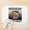 Fishing Hookin Ain'T Easy Retro Bath Mat Official Fishing Merch