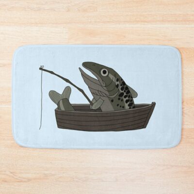 The Fishing Fish Bath Mat Official Fishing Merch