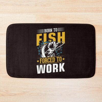 Finhing Forced To Work Bath Mat Official Fishing Merch