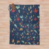 Lets Go Fishing Throw Blanket Official Fishing Merch