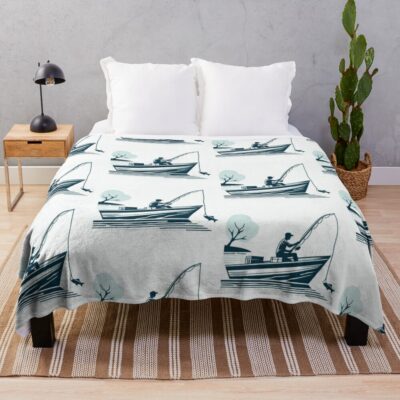 Fishing 10 Throw Blanket Official Fishing Merch