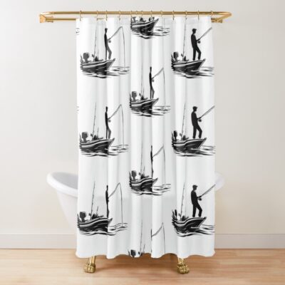 Fishing 11 Shower Curtain Official Fishing Merch