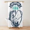 I Love Fishing Shower Curtain Official Fishing Merch