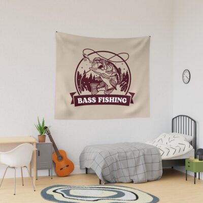 Bass Fishing Tapestry Official Fishing Merch